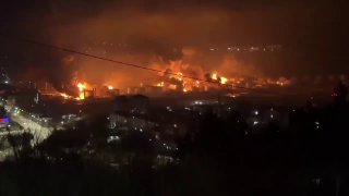 Последствия атаки украинских дронов по нефтяному объекту в Туапсе