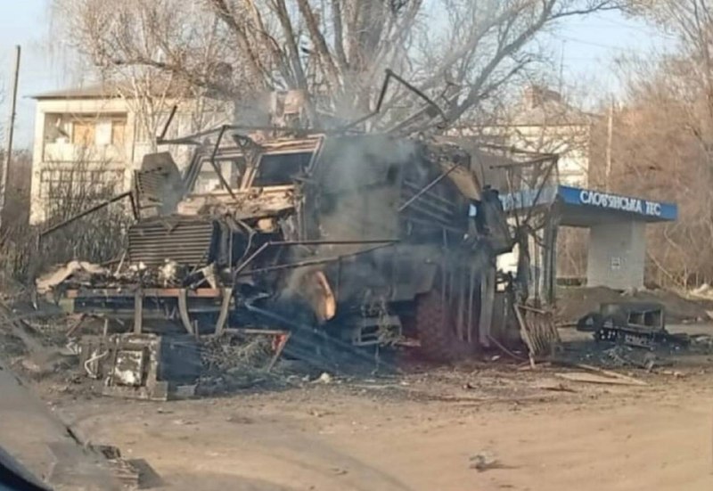 Уничтожена украинская техника на Славянском направлении