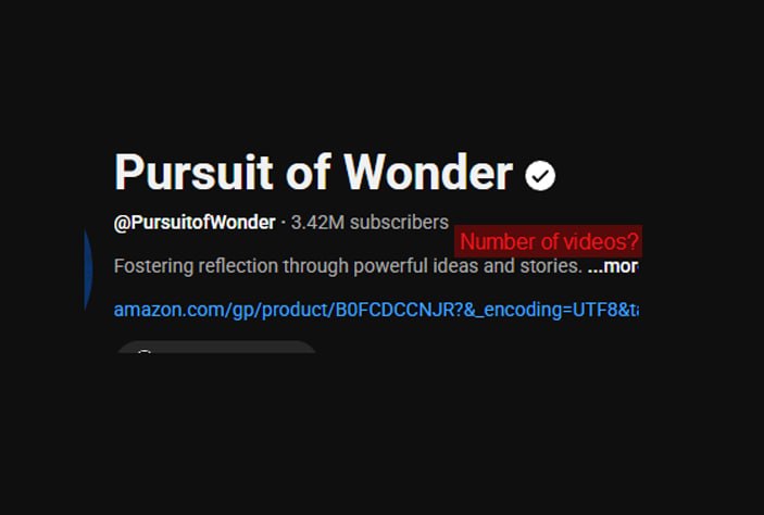 YouTube скрыл счётчик видео на каналах