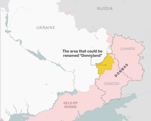 Украина предложила США переименовать часть Донбасса в «Донниленд»