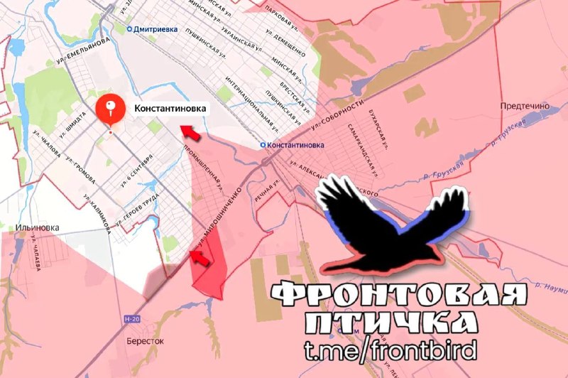 Бои за Константиновку и продвижение ВС РФ под Славянском