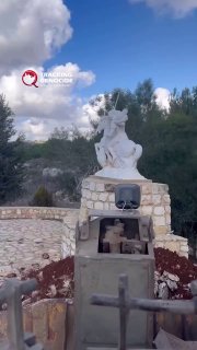 Израильские военные разрушили статую в святилище Святого Георгия в Ливане