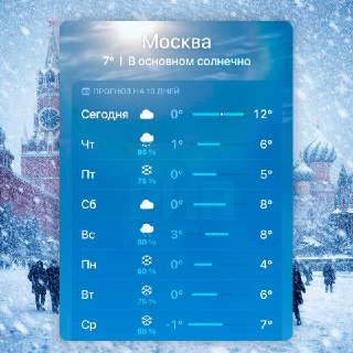 В Москве ожидаются сильные снегопады, метель и ливни