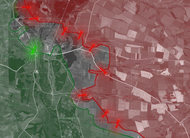 Продвижение российских войск на Купянском направлении