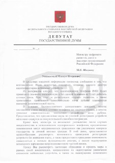 В Госдуме обратились к Шадаевой из-за планов по контролю за смартфонами россиян