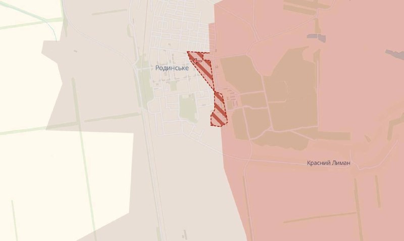 Российские силы продвинулись в районе Родинского в Донецкой области