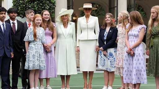 Согласование образов жен политиков во время визита Карла и Трампа