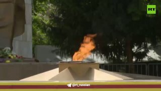 Знамя Победы и флаги Киргизии: «Бессмертный полк» прошёл в Бишкеке
