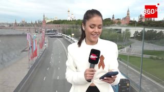 В парке Зарядье заметили подготовку пеших колонн для парада на Красной площади