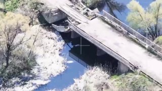 В Харьковской области уничтожена переправа ВСУ на месте разрушенного моста в Удах
