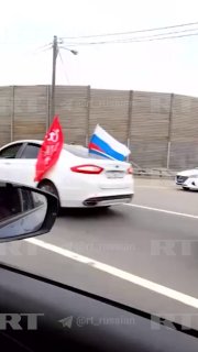 В Москве прошёл автопробег в честь Дня Победы