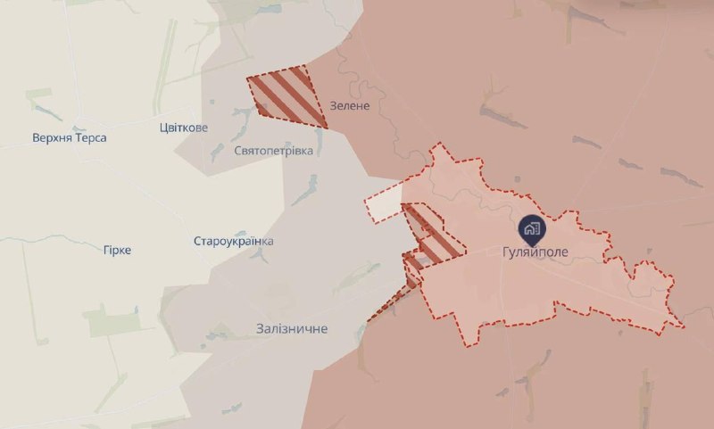 Российские войска расширили контроль в районе Гуляйполя и Зелёного в Запорожской области