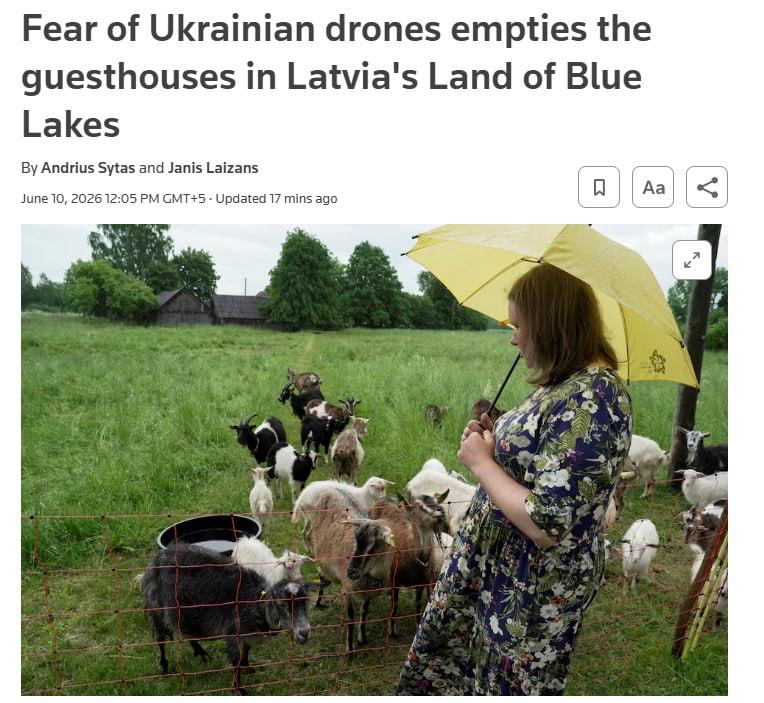 Угроза украинских дронов привела к финансовым потерям туристического сектора Латвии