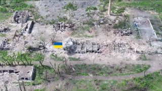 Обстрел позиций ВСУ на шахте в Родинском