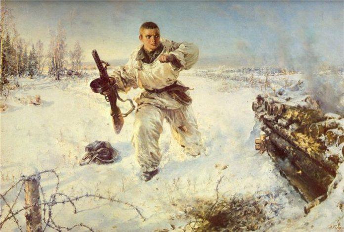 «Подвиг Александра Матросова»: история картины