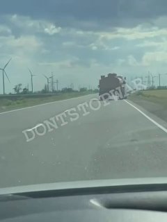 Уворот бензовоза и гражданской машины от дрона-камикадзе в тылу