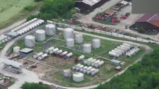 Удар БПЛА «Герань» по нефтехранилищу в Запорожской области