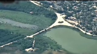 Ракетный удар ВС Украины по мосту в Васильевке (Запорожская область)