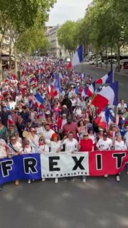 Протесты в Париже на фоне военного парада и вылет сборной Франции с ЧМ по футболу