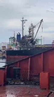 В порту Одессы зафиксированы повреждения контейнеровоза GAIA и другого судна