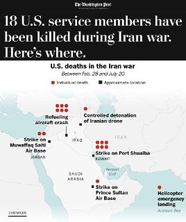 В конфликте США с Ираном погибли как минимум 18 американских военных