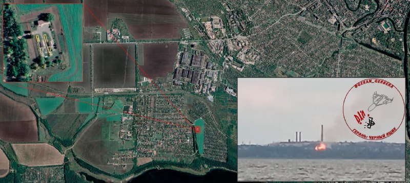Удар БПЛА «Герань-4» по газораспределительной станции в Днепропетровской области