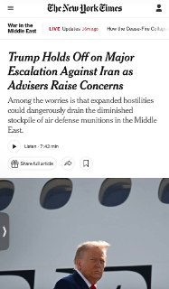 NYT: Трамп воздержался от эскалации войны с Ираном из-за дефицита ракет для Patriot