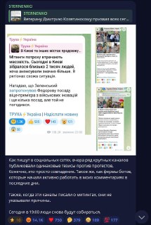 Стерненко обвинил украинские СМИ в заказных публикациях против протестов