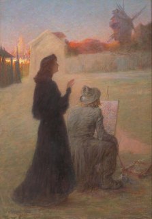 Картина Шарля Люсьена Леандра «Вдохновение» (1906)