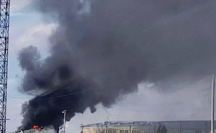 Удар российских дронов по Николаеву привел к пожару