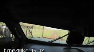Попадание российского FPV-дрона в бронеавтомобиль ВСУ на Славянском направлении