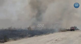 Пожары и взрывы в Агдамском районе Карабаха