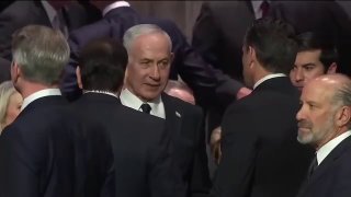 Нетаньяху провел брифинг с Рубио и Хегсетом во время похорон Линдси Грэма