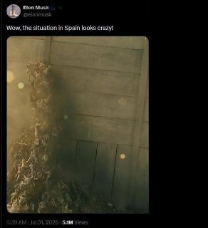 Илон Маск показал видео с наплывом нелегальных мигрантов в Испанию