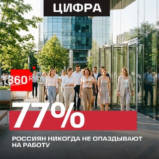 В России число пунктуальных работников выросло в два раза за 17 лет