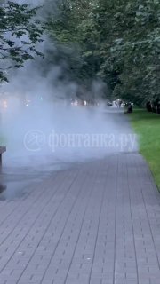На Благодатной в Петербурге зажурчал внеплановый фонтан