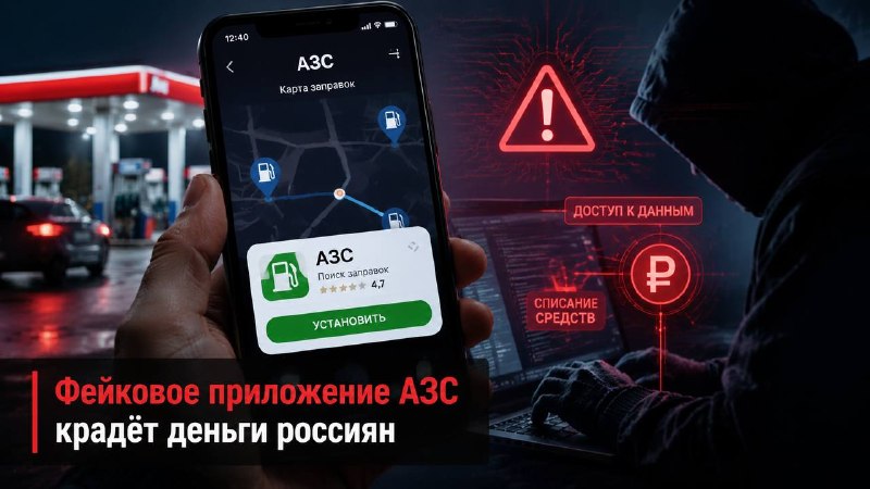 Мошенники создали фейковое приложение для поиска АЗС для кражи денег у россиян