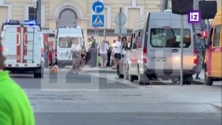 Опубликованы кадры ЧП на Кудринской площади в Москве