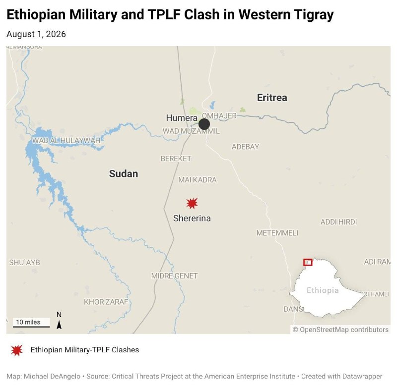 Столкновения между правительственными войсками Эфиопии и силами TPLF в регионе Тиграй