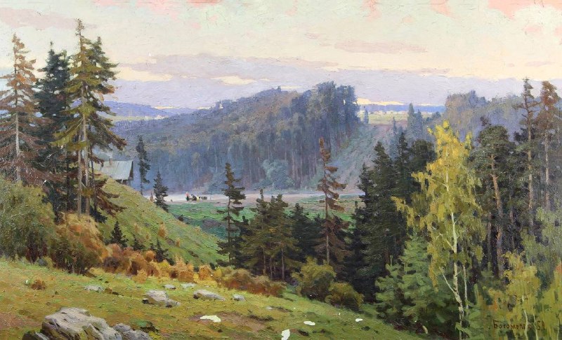 Картина Николая Богомолова «Утро» (1959)