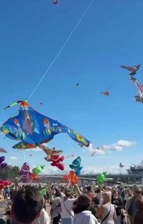 В Питере прошел фестиваль запуска воздушных змеев