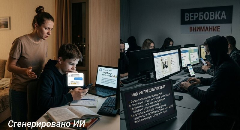 В МВД назвали признаки вербовки детей мошенниками