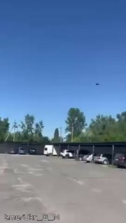 Поражение объекта на территории Украины дроном «Герань-2»