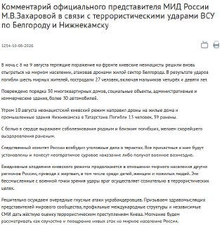 В Нижнекамске в результате атаки БПЛА погибли 10 человек