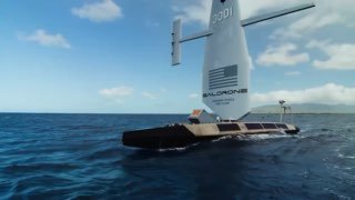 Первая демонстрация боевой стрельбы беспилотного аппарата Saildrone с ракетами JAGM