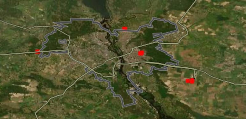 Спутники NASA зафиксировали последствия ночного удара по Киеву
