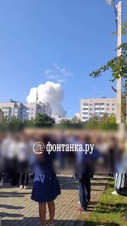 Громкий звук напугал жителей Колтушей во время школьной линейки