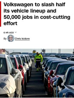 Volkswagen утвердил план сокращения до 60 тысяч рабочих мест