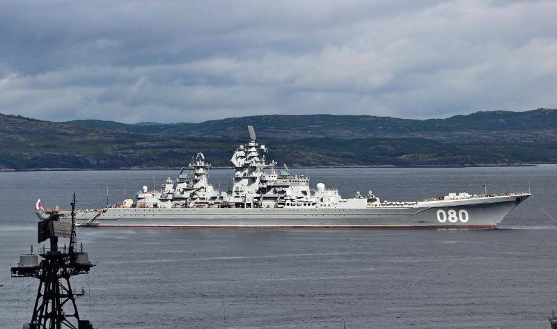 Изображение тяжелого атомного ракетного крейсера «Адмирал Нахимов» в Северодвинске