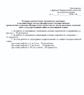 «Росмолодежь» введет надбавки для сотрудников с допуском к гостайне